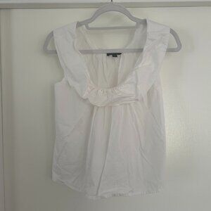 JCrew White Sleeveless Blouse -- XS